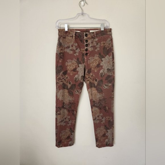 Anthropologie Floral Print Jeans - Picture 4 of 6